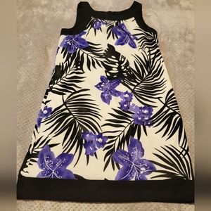 Beautiful purple black and white sundress.  with POCKETS